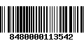 Código de Barras 8480000113542