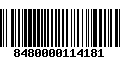 Código de Barras 8480000114181