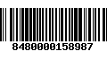 Código de Barras 8480000158987