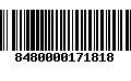 Código de Barras 8480000171818