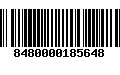 Código de Barras 8480000185648