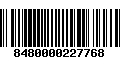 Código de Barras 8480000227768