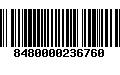 Código de Barras 8480000236760