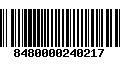 Código de Barras 8480000240217