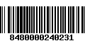 Código de Barras 8480000240231