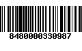 Código de Barras 8480000330987