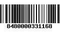 Código de Barras 8480000331168