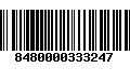 Código de Barras 8480000333247