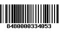 Código de Barras 8480000334053