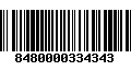 Código de Barras 8480000334343