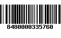 Código de Barras 8480000335760