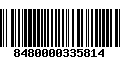 Código de Barras 8480000335814