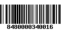 Código de Barras 8480000340016