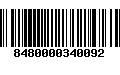 Código de Barras 8480000340092