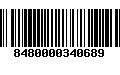 Código de Barras 8480000340689