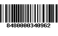 Código de Barras 8480000340962