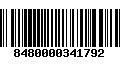 Código de Barras 8480000341792