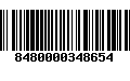 Código de Barras 8480000348654