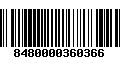 Código de Barras 8480000360366