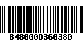 Código de Barras 8480000360380