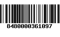 Código de Barras 8480000361097