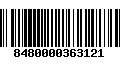 Código de Barras 8480000363121