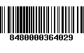 Código de Barras 8480000364029