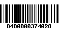 Código de Barras 8480000374028