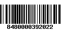 Código de Barras 8480000392022