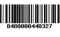 Código de Barras 8480000440327