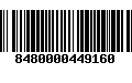 Código de Barras 8480000449160