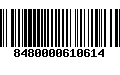 Código de Barras 8480000610614