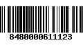 Código de Barras 8480000611123