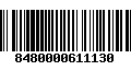 Código de Barras 8480000611130