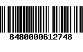 Código de Barras 8480000612748