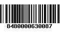 Código de Barras 8480000630087