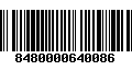 Código de Barras 8480000640086