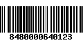 Código de Barras 8480000640123