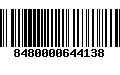 Código de Barras 8480000644138