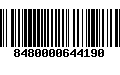 Código de Barras 8480000644190