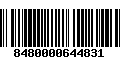 Código de Barras 8480000644831