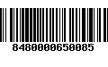 Código de Barras 8480000650085