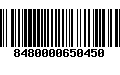 Código de Barras 8480000650450