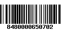 Código de Barras 8480000650702