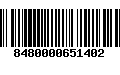 Código de Barras 8480000651402