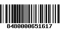 Código de Barras 8480000651617