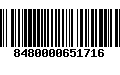 Código de Barras 8480000651716