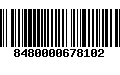 Código de Barras 8480000678102