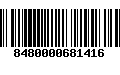 Código de Barras 8480000681416