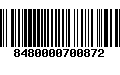 Código de Barras 8480000700872